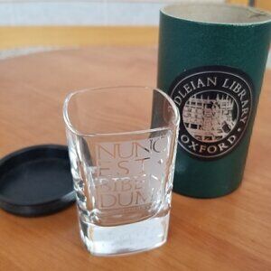 Oxford University Souvenir Shot Glass Bodleian Library Man Cave Home Pub Gift